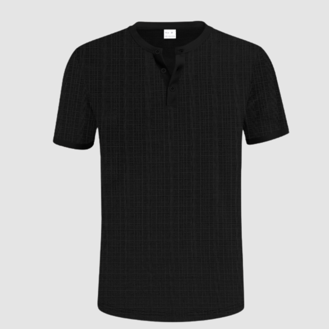Basile | Chemise henley texturée