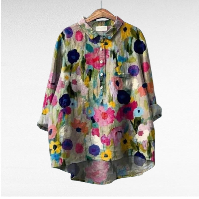 Bénédicte | Blouse fluide à fleurs