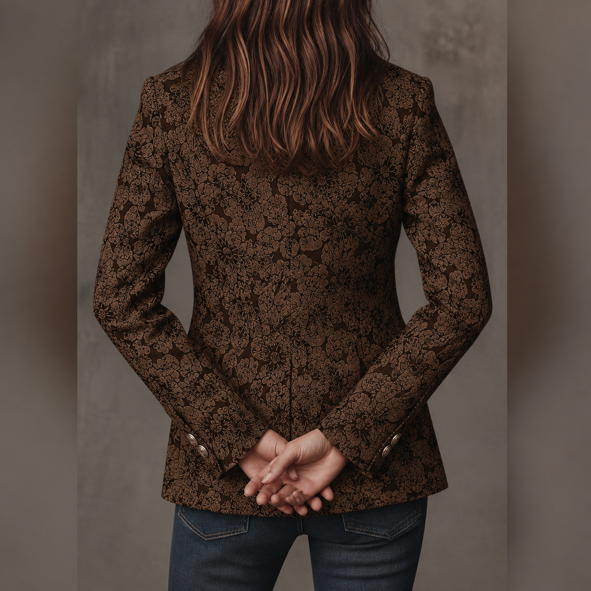 Jacqueline | Blazer jacquard structuré