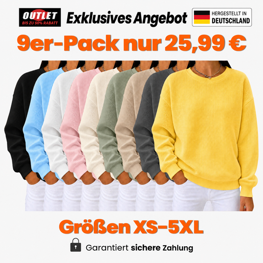 Éléonore | Pull gaufré col rond