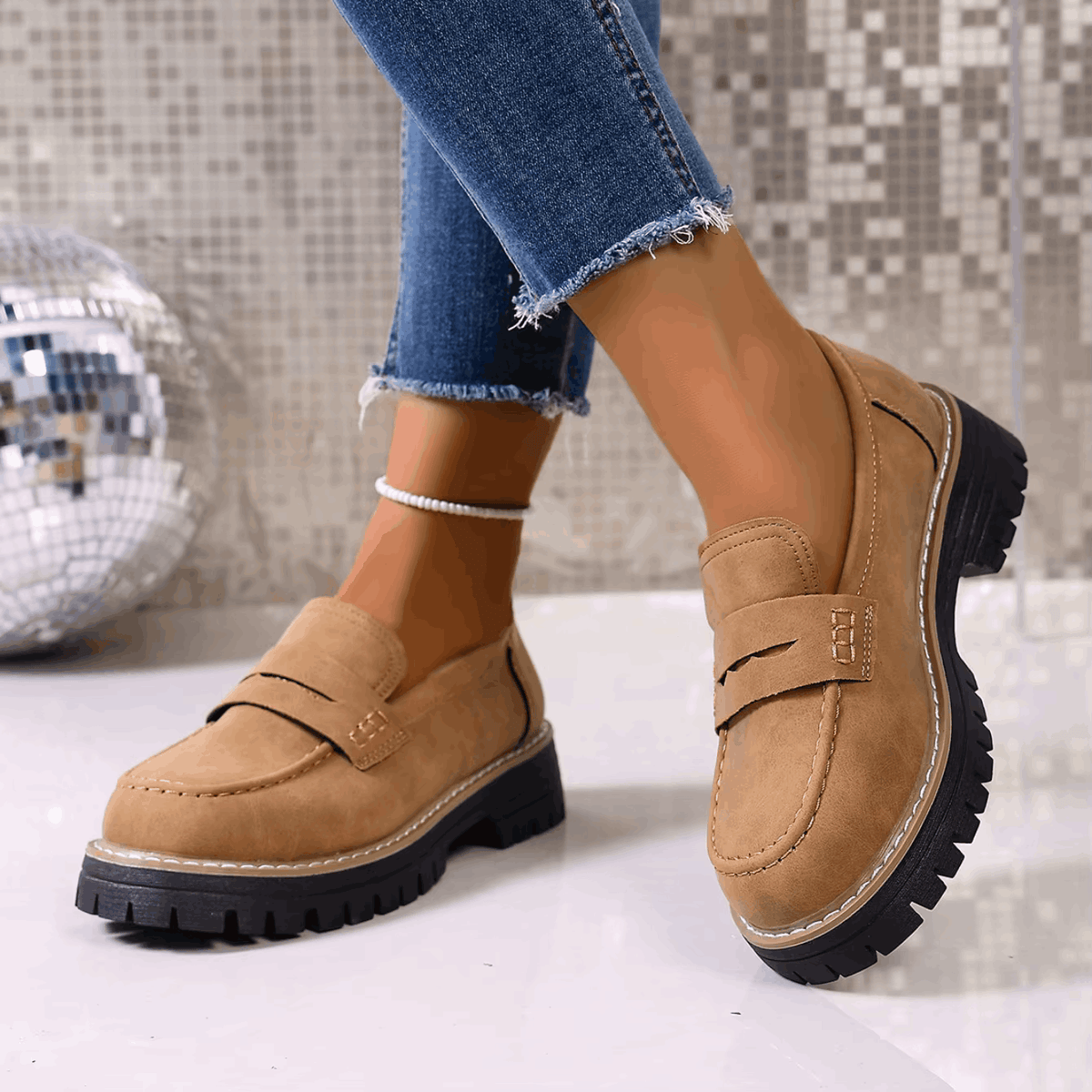 Claire | Mocassins plateforme chics