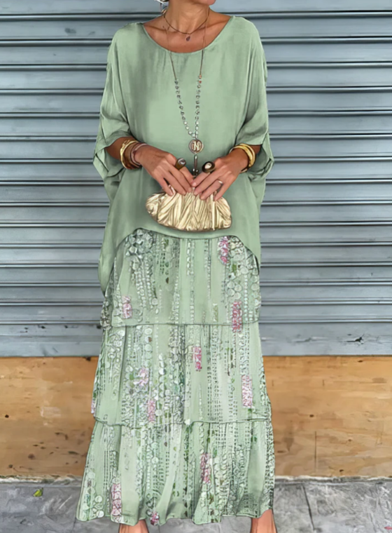 Marthe | Robe fluide à volants