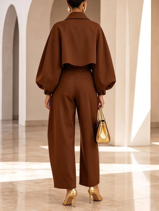 Axelle | Ensemble sculptural marron