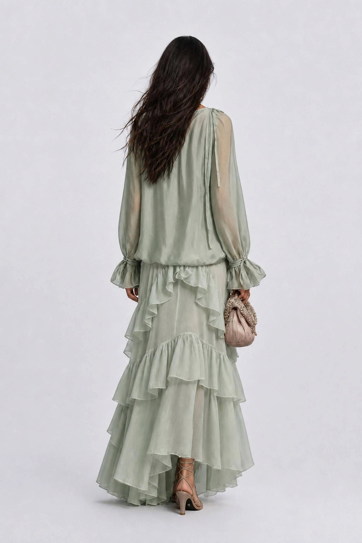 Astrid | Ensemble mousseline volants