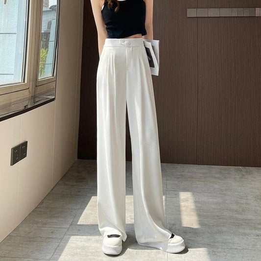 Cécile | Pantalon large taille haute