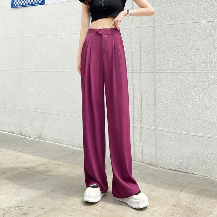 Cécile | Pantalon large taille haute