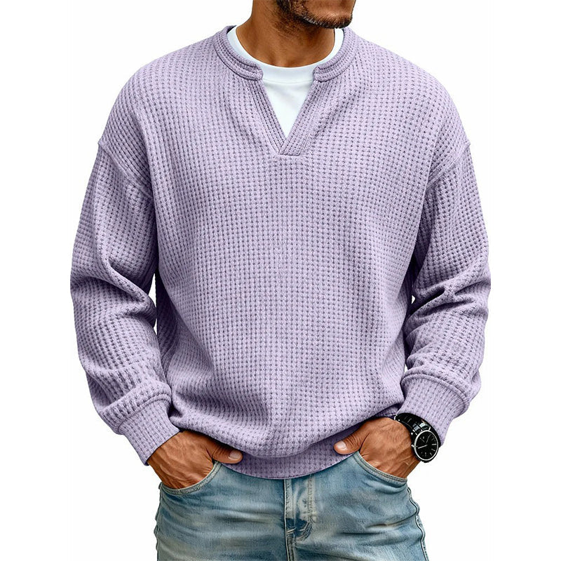 Célestin | Pull gaufré à col superposé