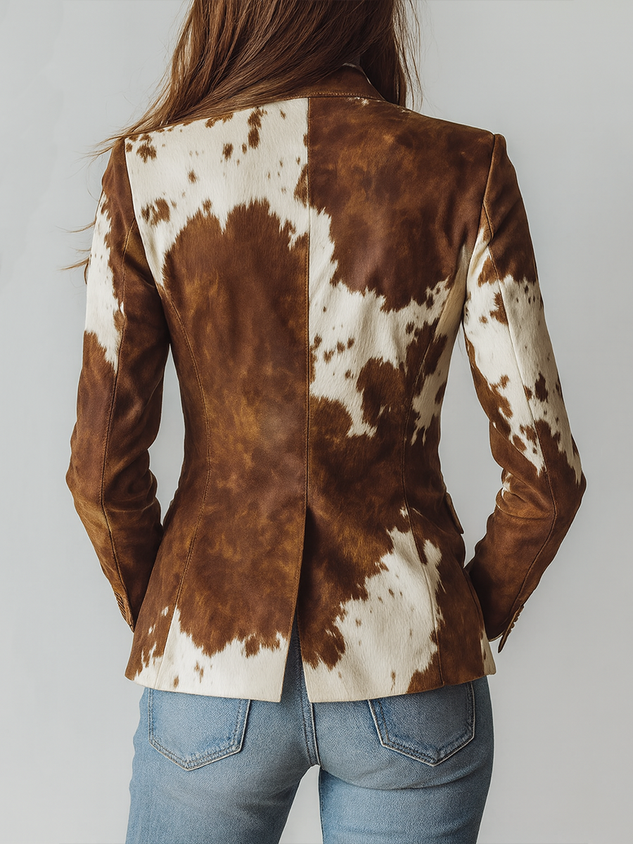 Florence | Blazer imprimé contrasté
