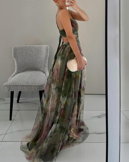 Mireille | Robe maxi fleurie fluide