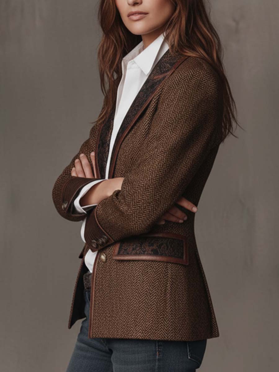 Héloïse | Blazer structuré contrasté