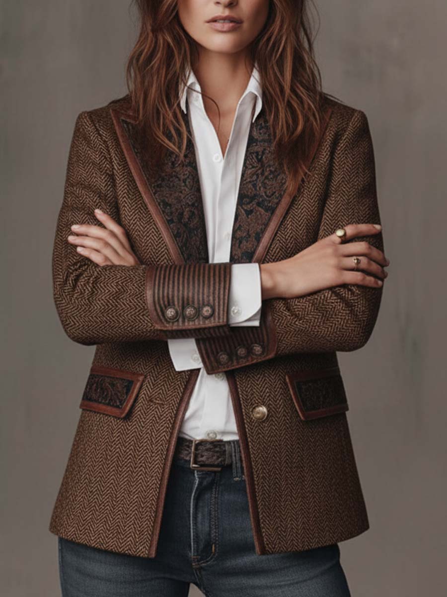 Héloïse | Blazer structuré contrasté