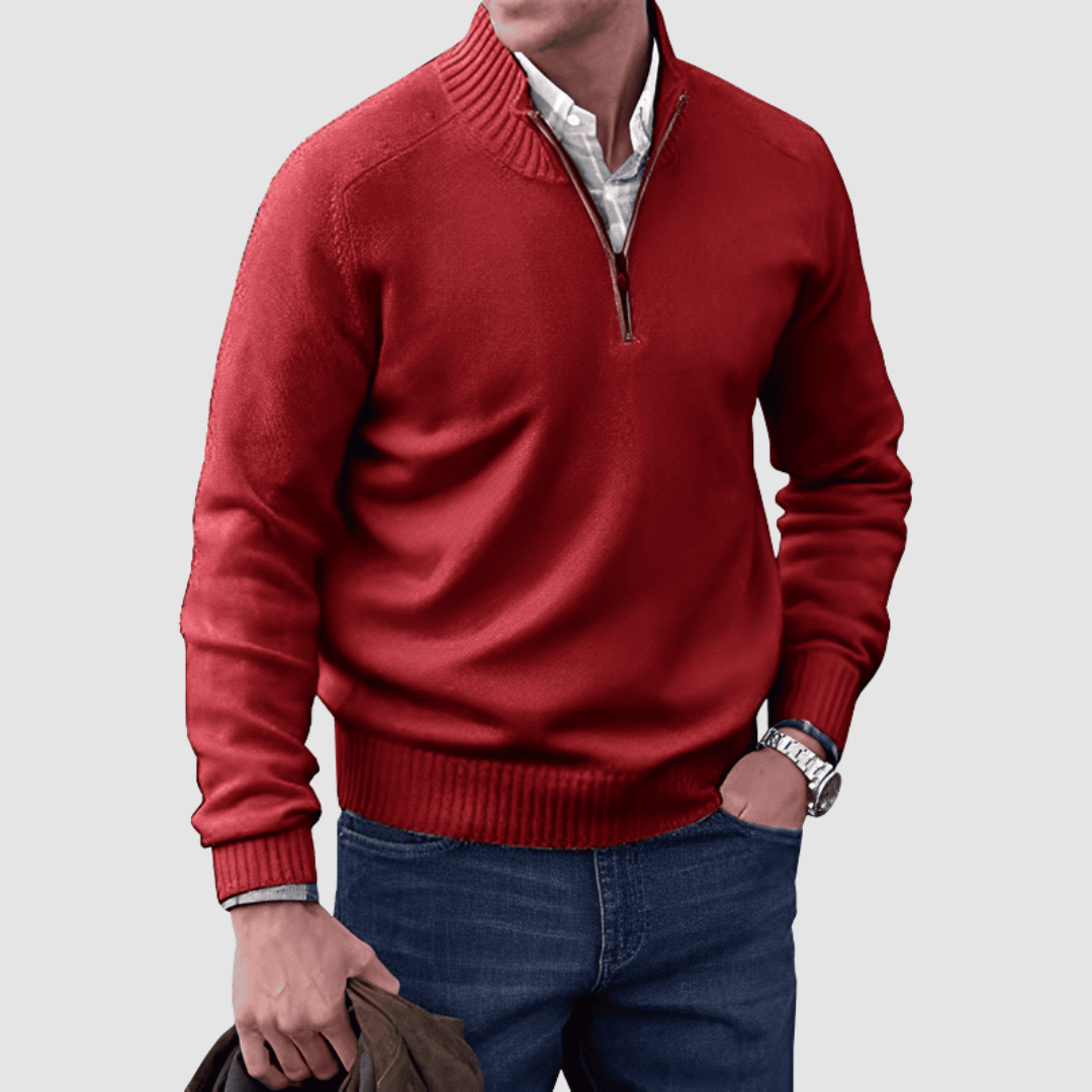 Octave | Pull zippé homme