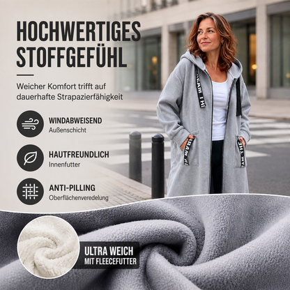 Flore | Manteau sweat à capuche