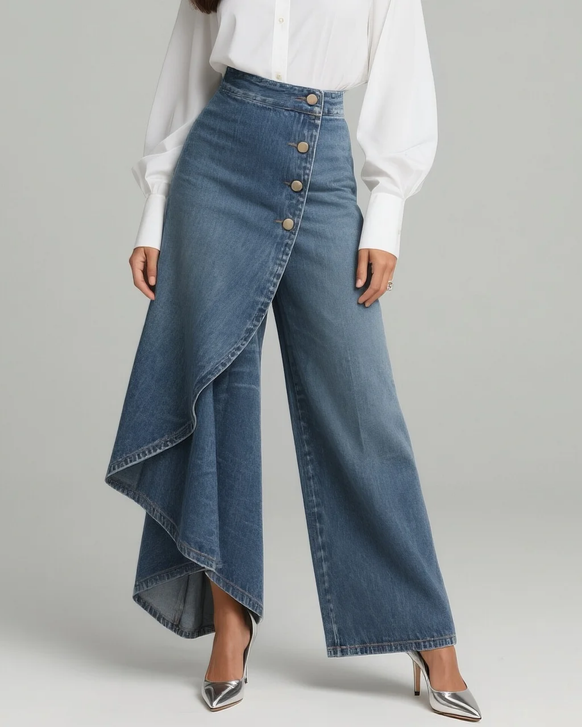 Ninon | Pantalon denim enveloppant