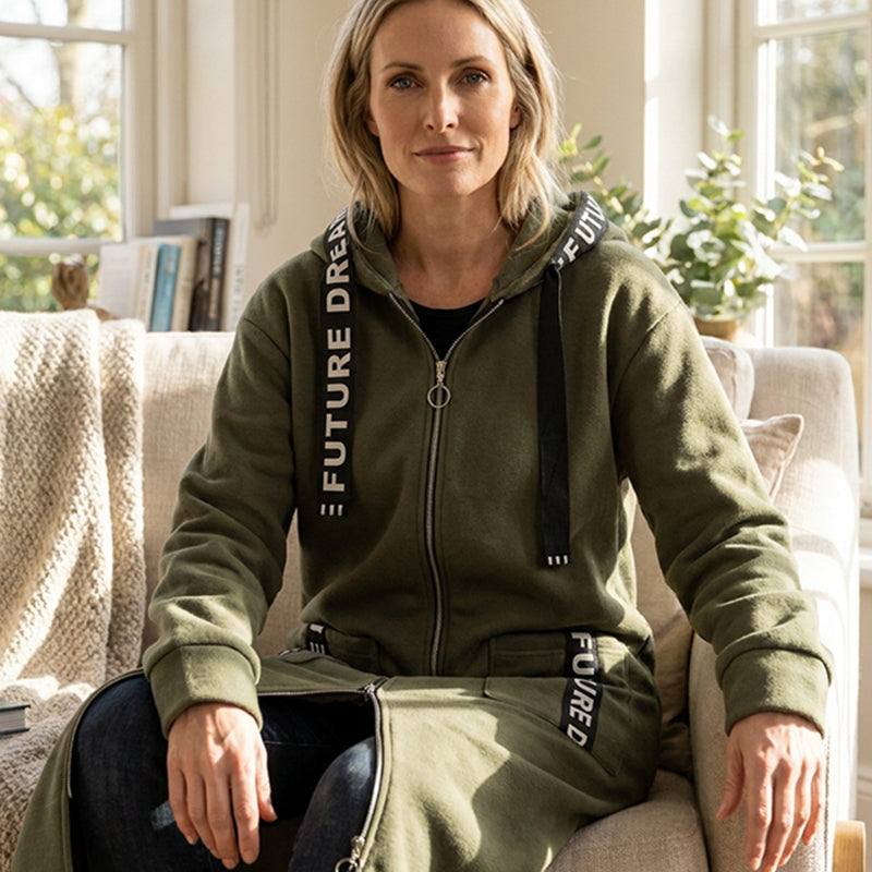 Flore | Manteau sweat à capuche