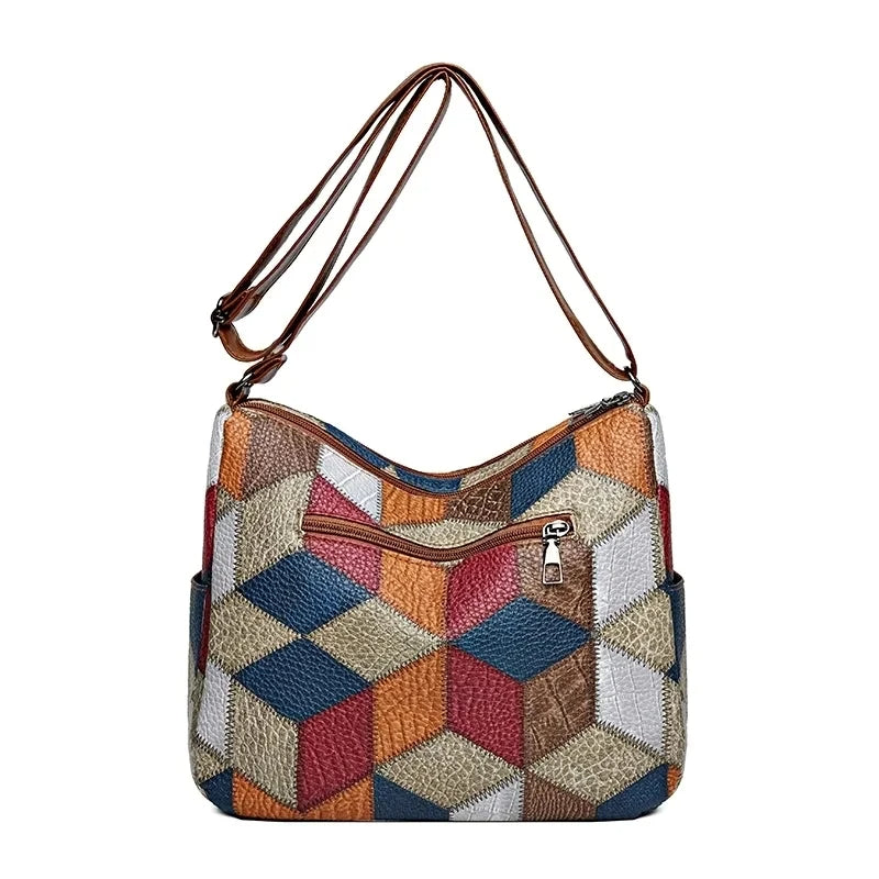 Léonie | Sac patchwork géométrique