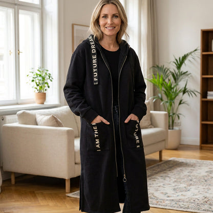 Flore | Manteau sweat à capuche