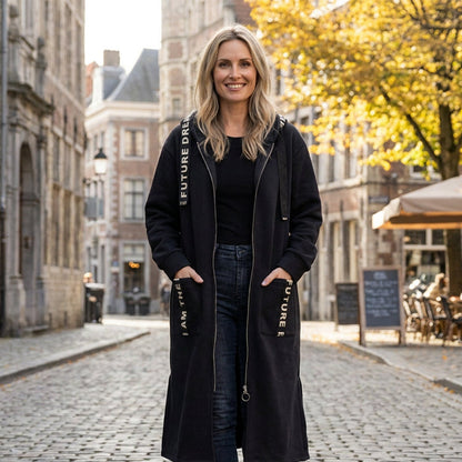 Flore | Manteau sweat à capuche