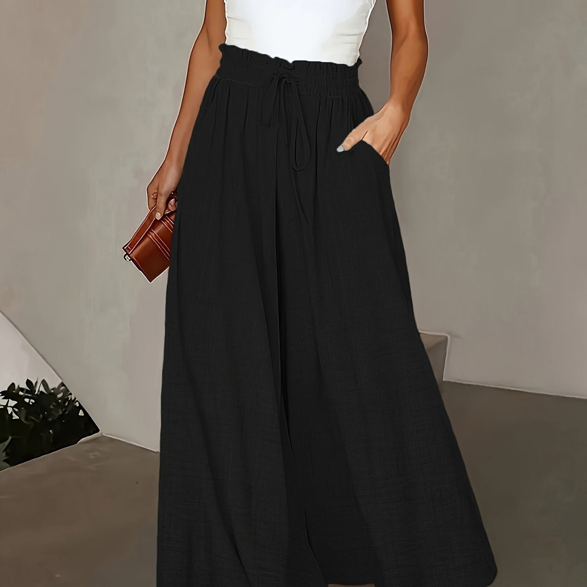 Laure | Pantalon fluide à cordon
