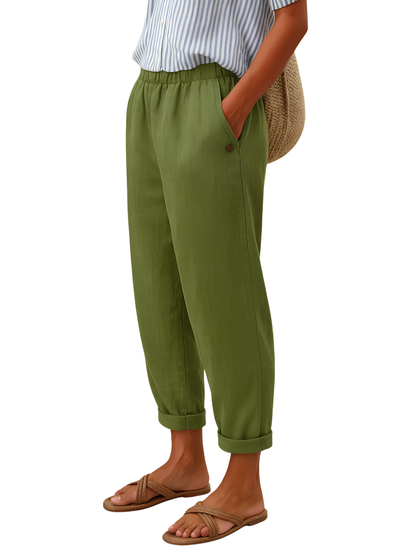 Céleste | Pantalon fluide à poches