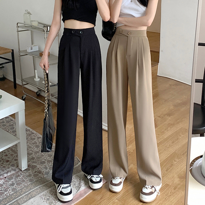 Cécile | Pantalon large taille haute