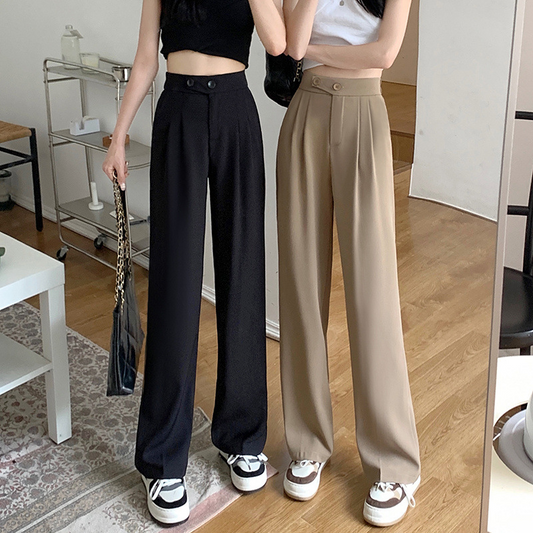 Cécile | Pantalon large taille haute