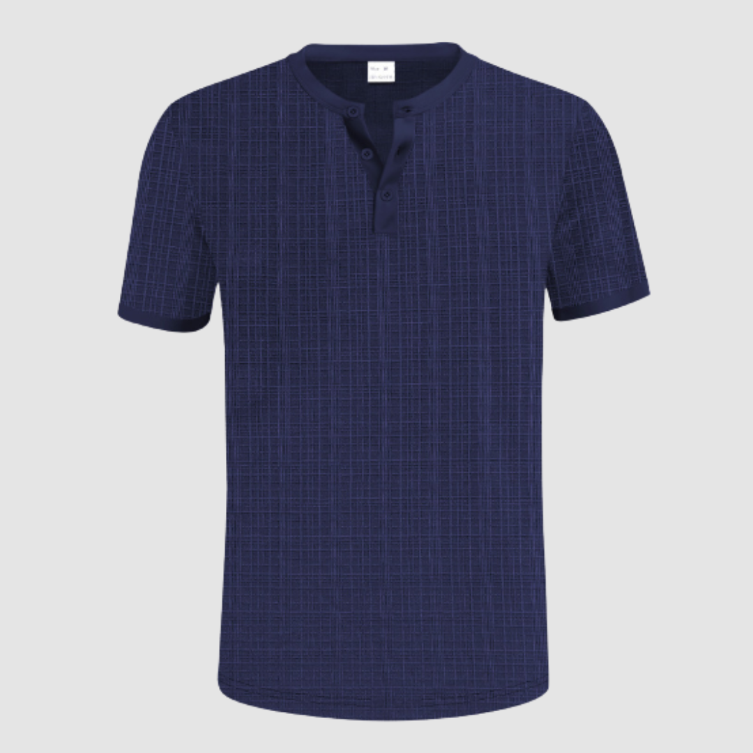 Basile | Chemise henley texturée