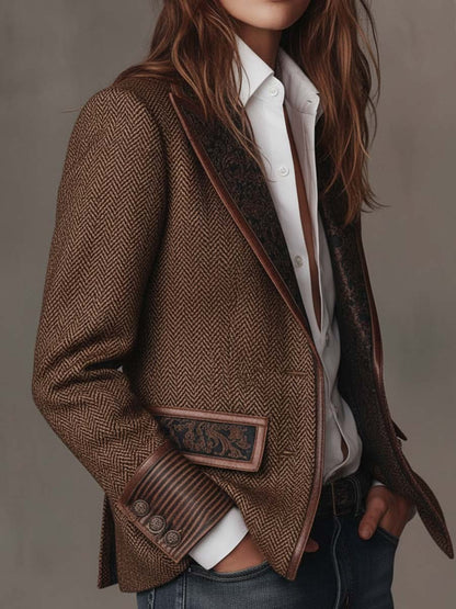 Héloïse | Blazer structuré contrasté