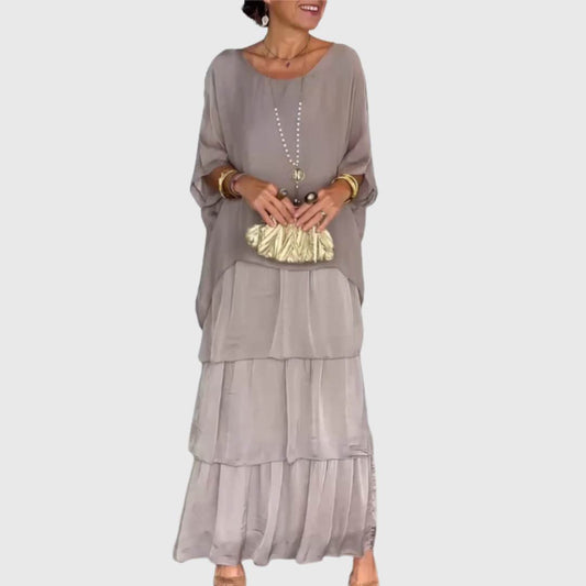 Marthe | Robe fluide à volants