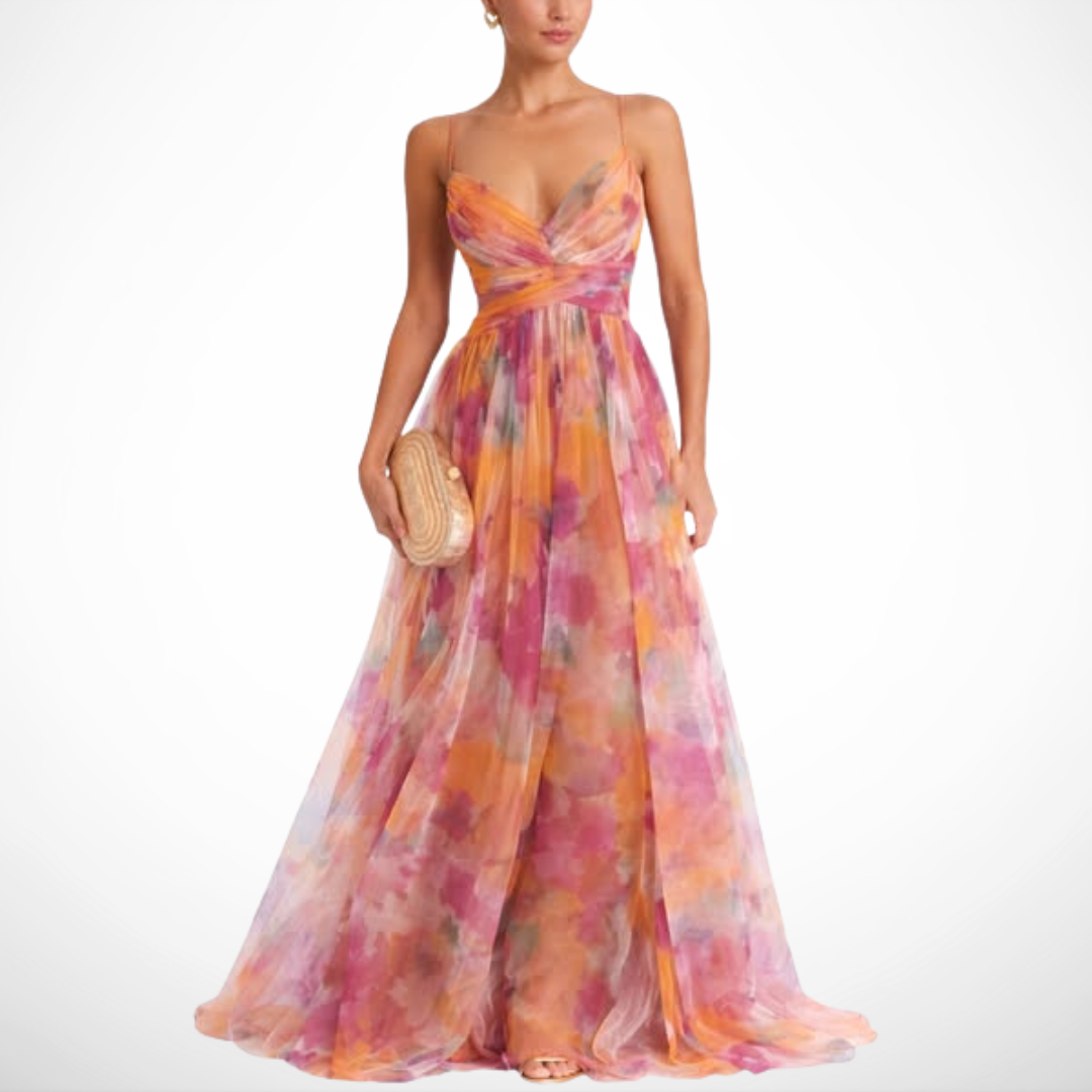 Mireille | Robe maxi fleurie fluide