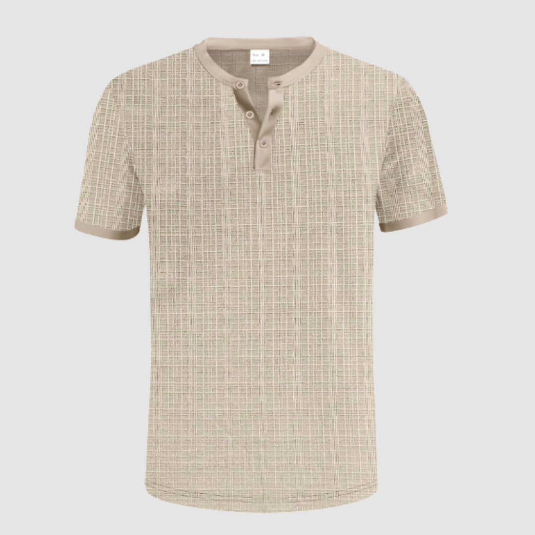 Basile | Chemise henley texturée