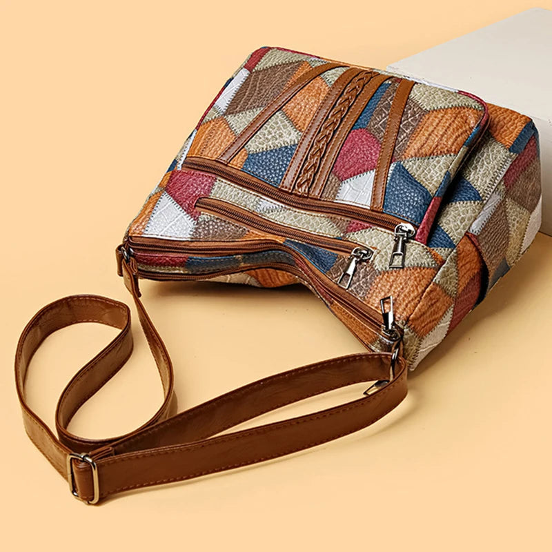 Léonie | Sac patchwork géométrique