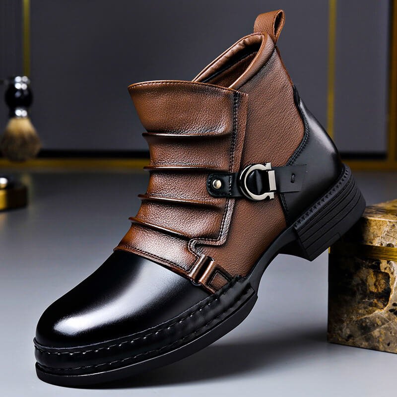 Montmartre | Bottes bicolores à boucle