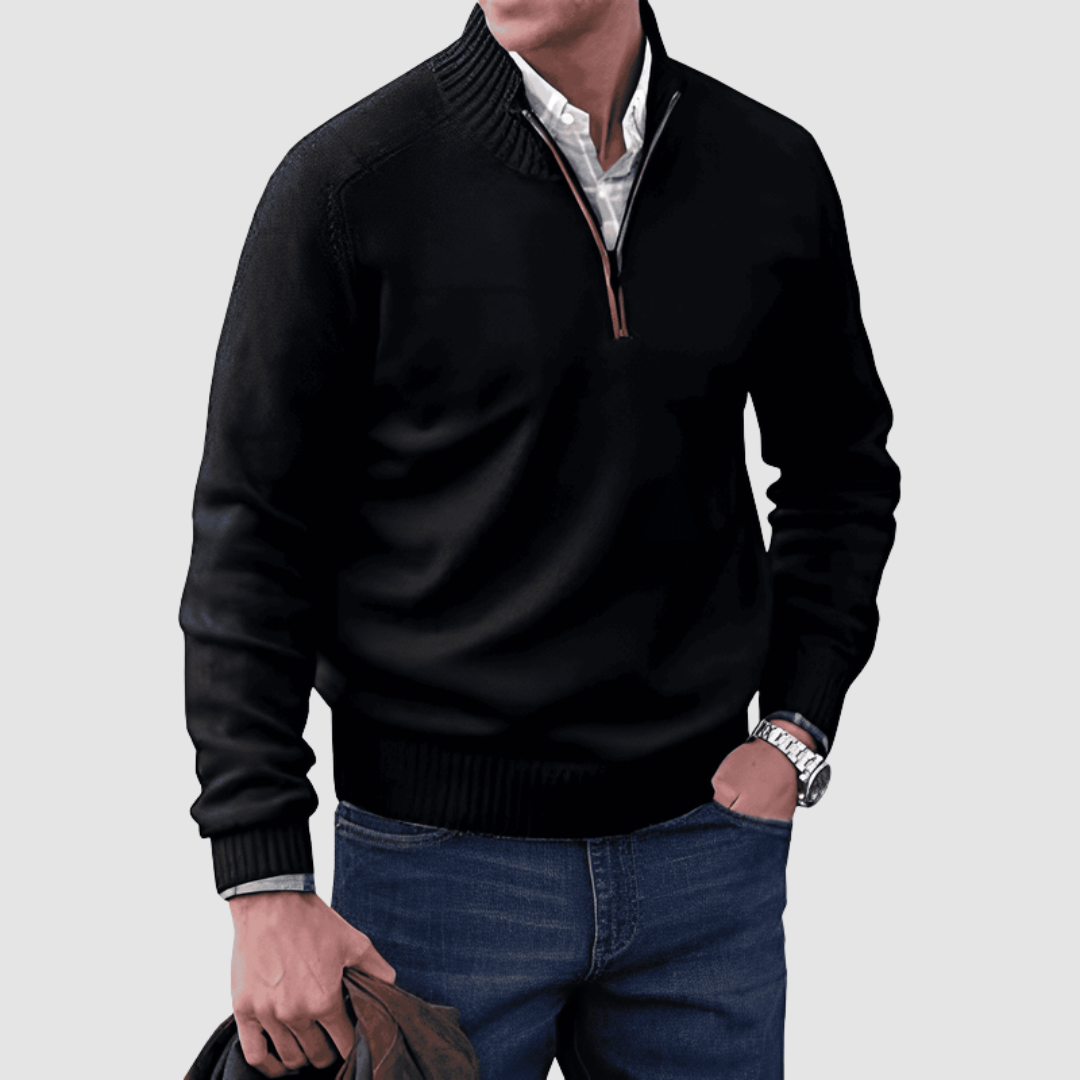 Octave | Pull zippé homme
