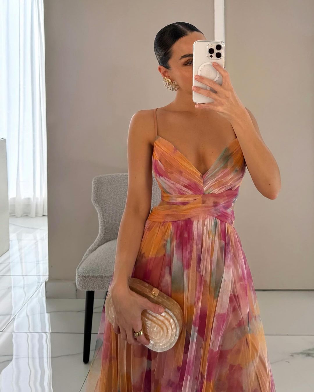 Mireille | Robe maxi fleurie fluide