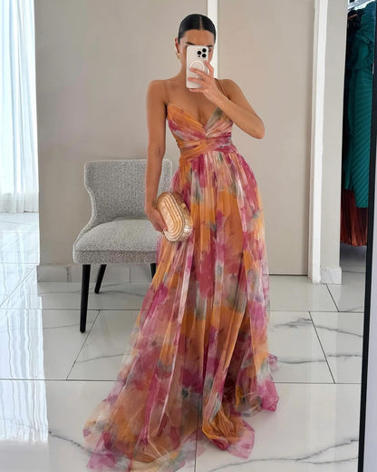 Mireille | Robe maxi fleurie fluide