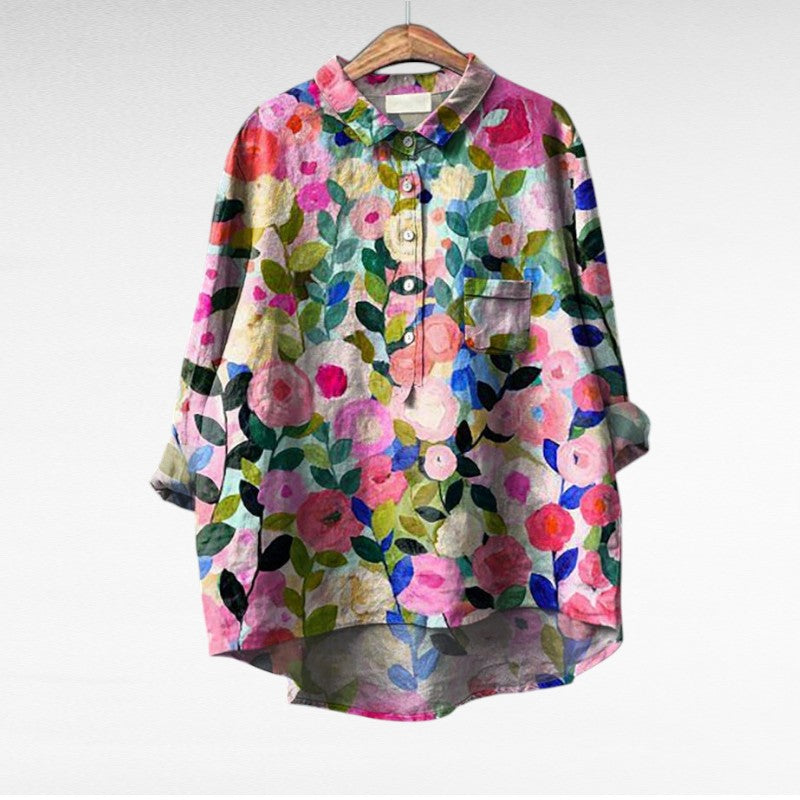 Bénédicte | Blouse fluide à fleurs