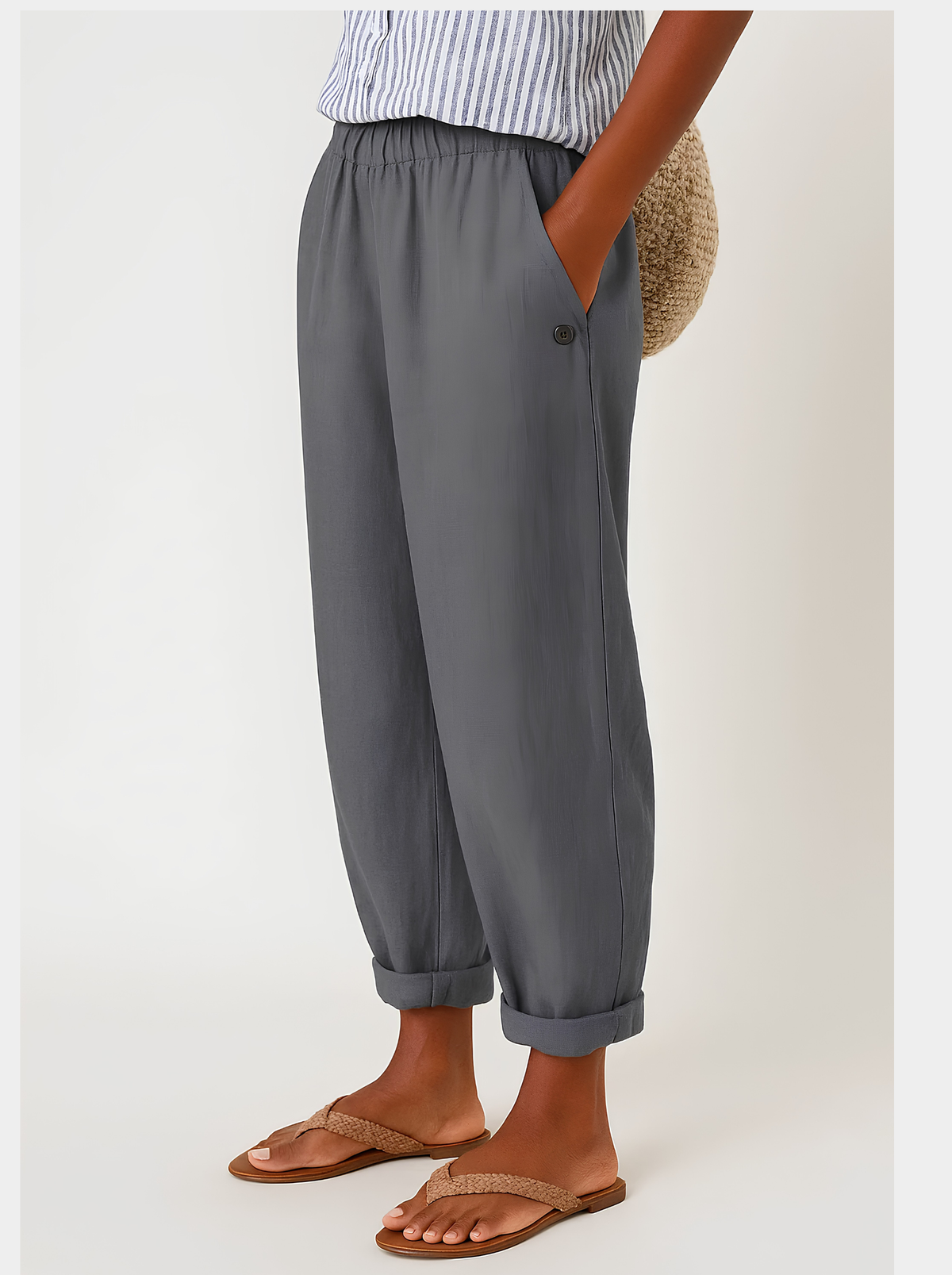 Céleste | Pantalon fluide à poches