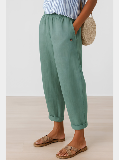 Céleste | Pantalon fluide à poches