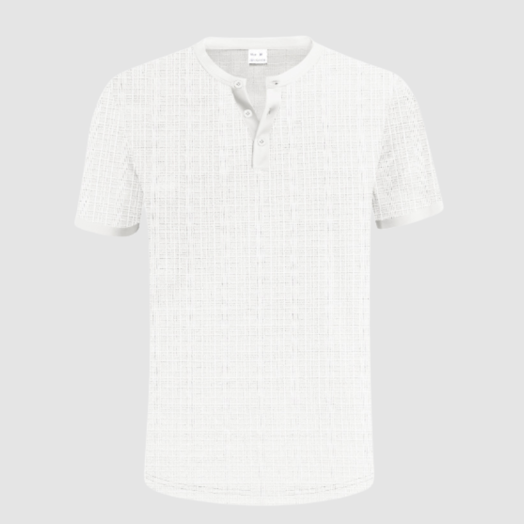 Basile | Chemise henley texturée