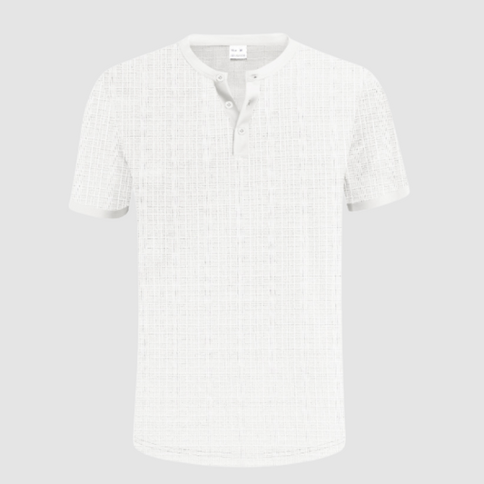 Basile | Chemise henley texturée