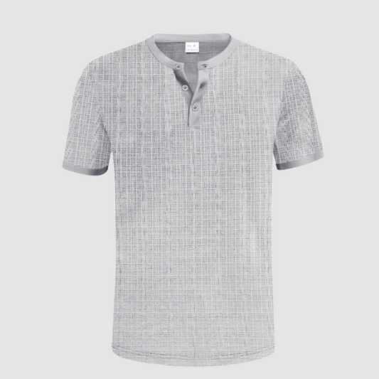Basile | Chemise henley texturée