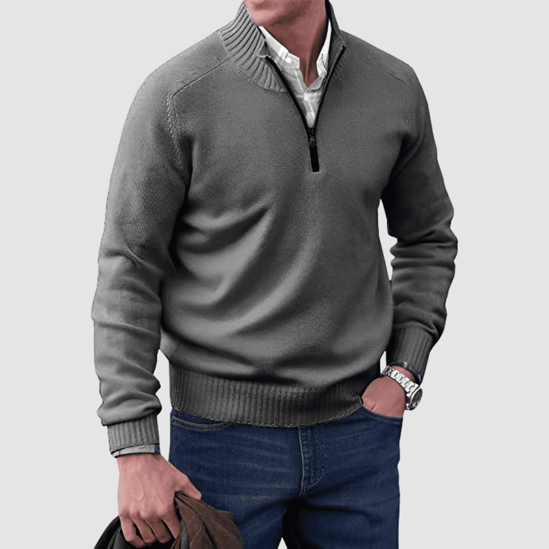 Octave | Pull zippé homme