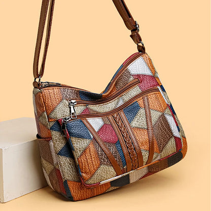 Léonie | Sac patchwork géométrique