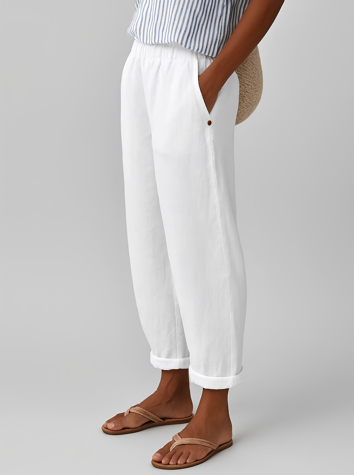 Céleste | Pantalon fluide à poches