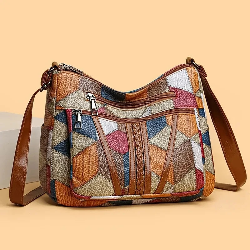 Léonie | Sac patchwork géométrique