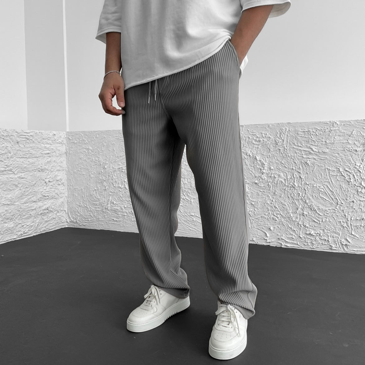 Xavier | Pantalon maille côtelée