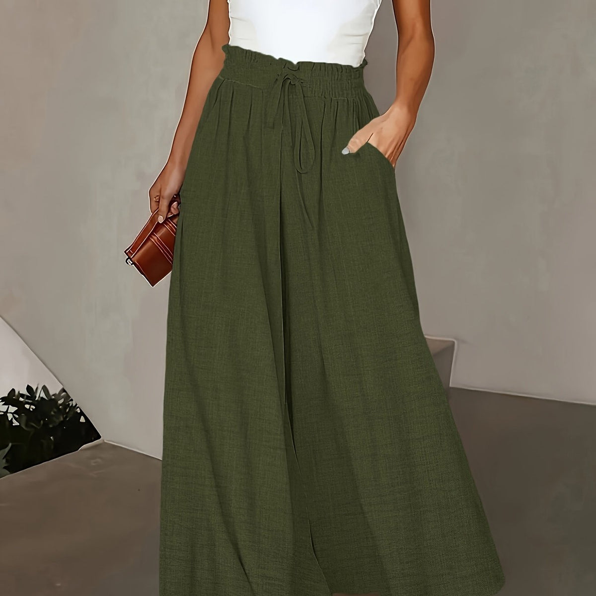 Laure | Pantalon fluide à cordon