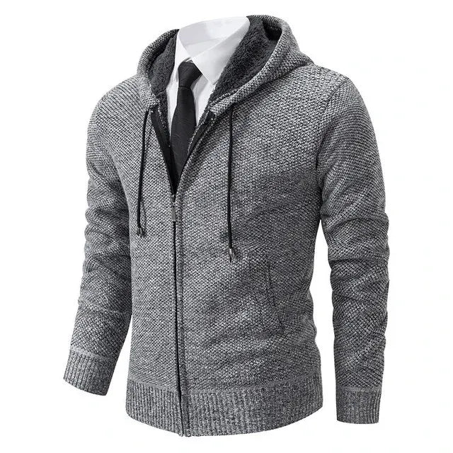 Alain | Cardigan zippé à capuche