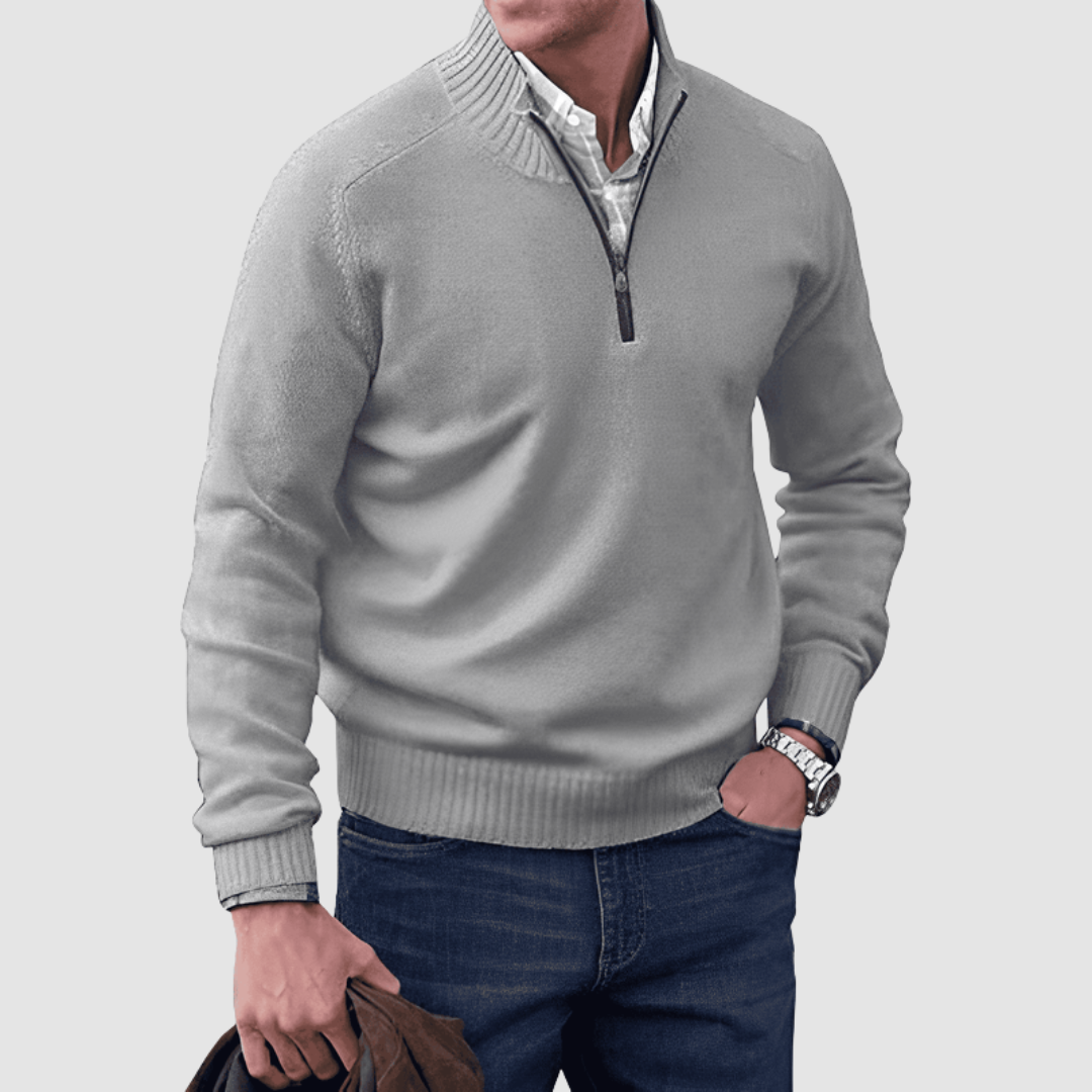Octave | Pull zippé homme